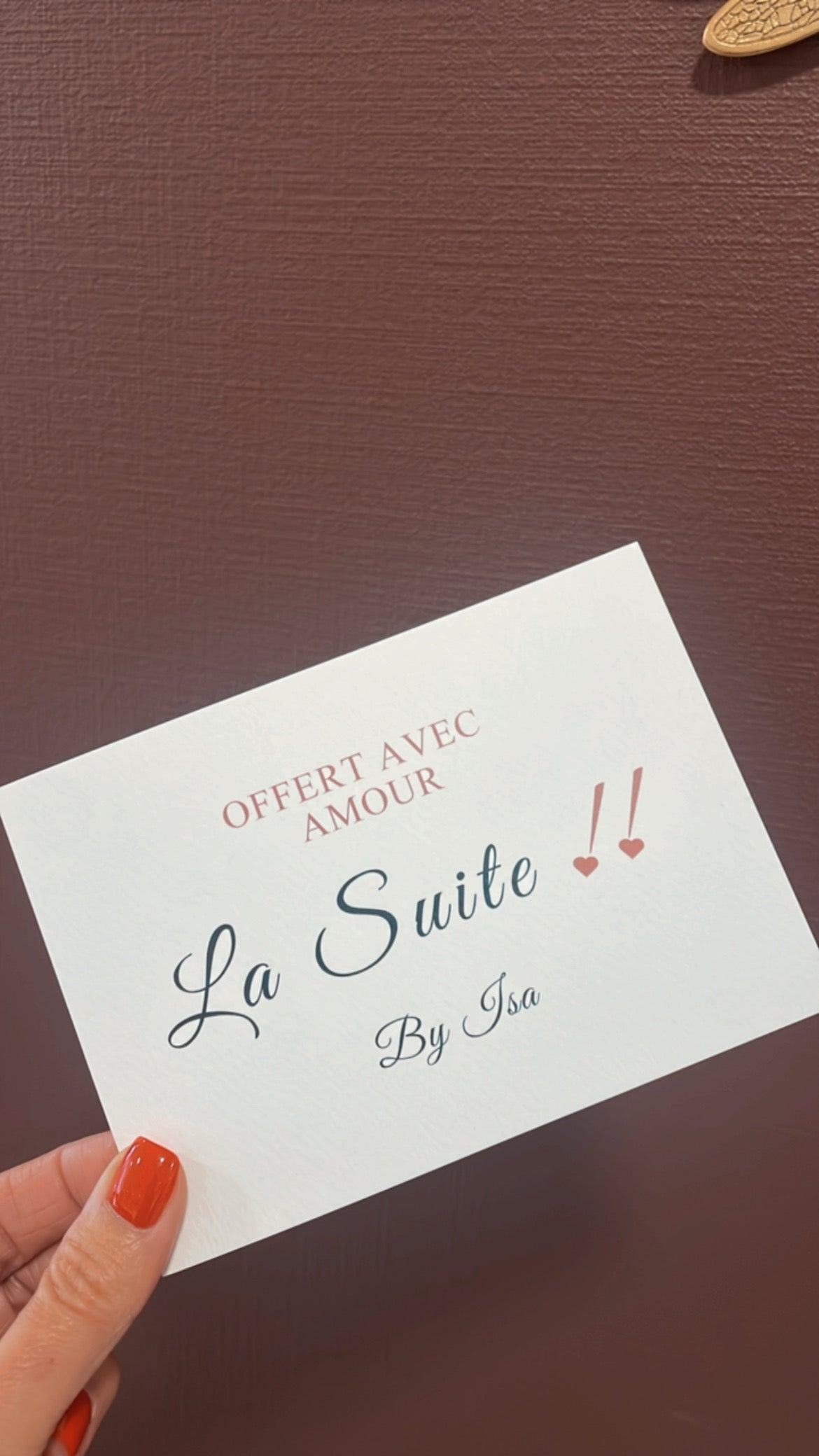 carte cadeau La Suite by isa!!